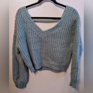 Fuzzy Cropped Sweater